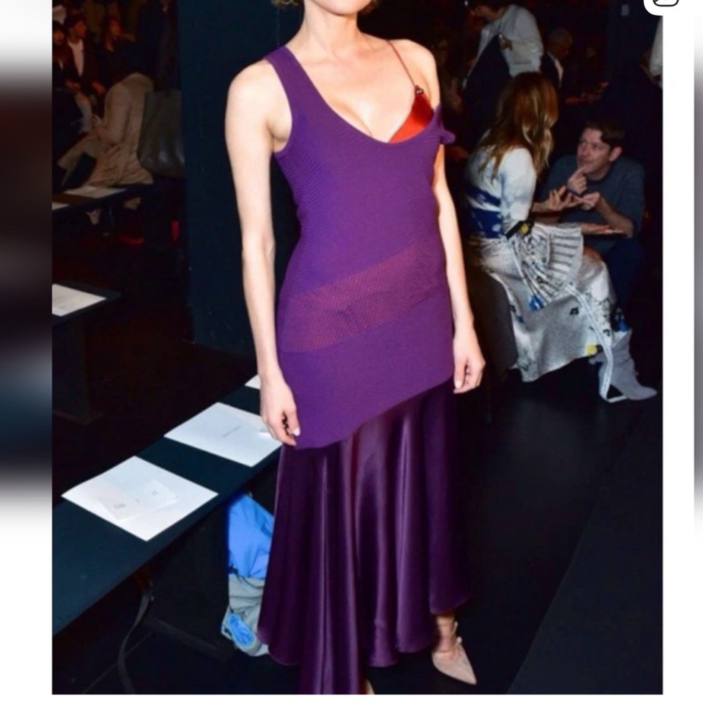Prabal Gurung Violet Asymmetrical Dress - Picture 7 of 7
